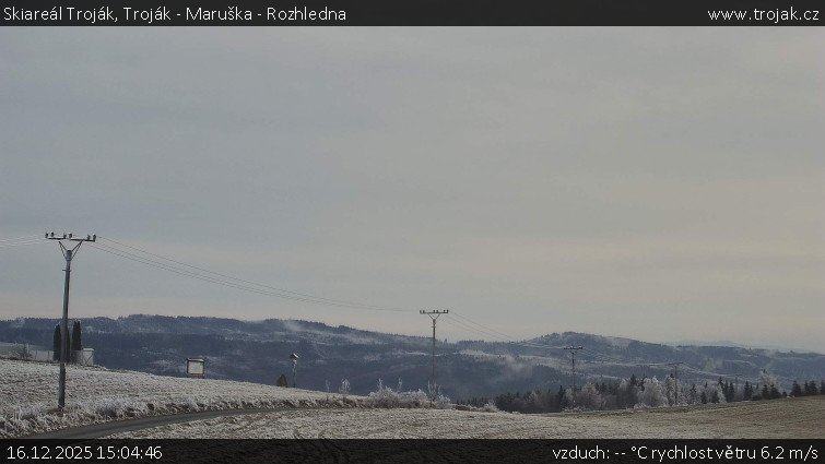 Skiareál Troják - Troják - Maruška - Rozhledna - 16.12.2025 v 15:04