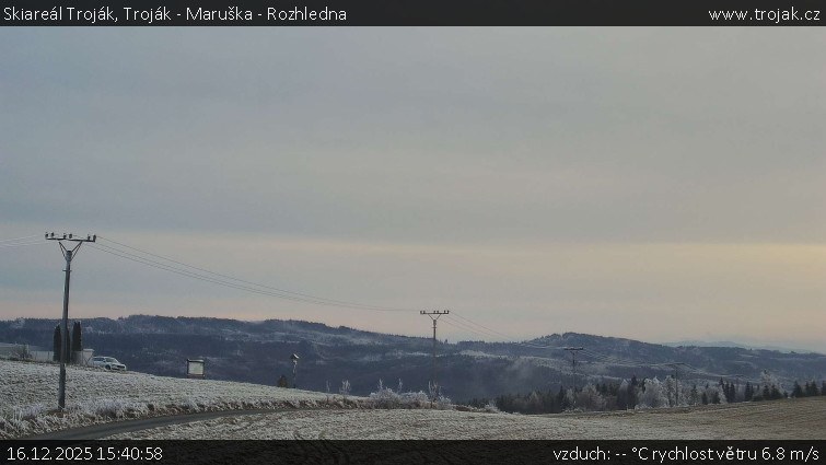 Skiareál Troják - Troják - Maruška - Rozhledna - 16.12.2025 v 15:40