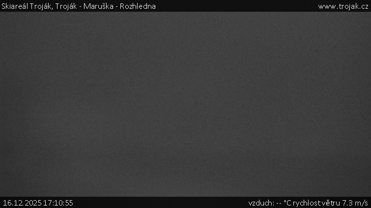Skiareál Troják - Troják - Maruška - Rozhledna - 16.12.2025 v 17:10
