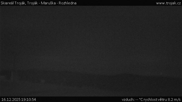 Skiareál Troják - Troják - Maruška - Rozhledna - 16.12.2025 v 19:10
