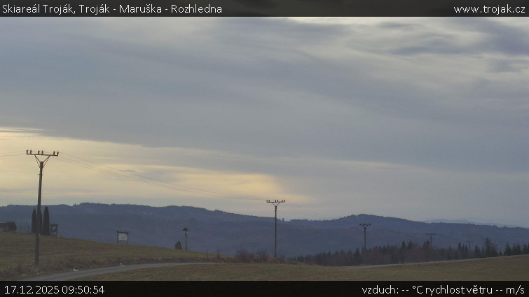 Skiareál Troják - Troják - Maruška - Rozhledna - 17.12.2025 v 09:50