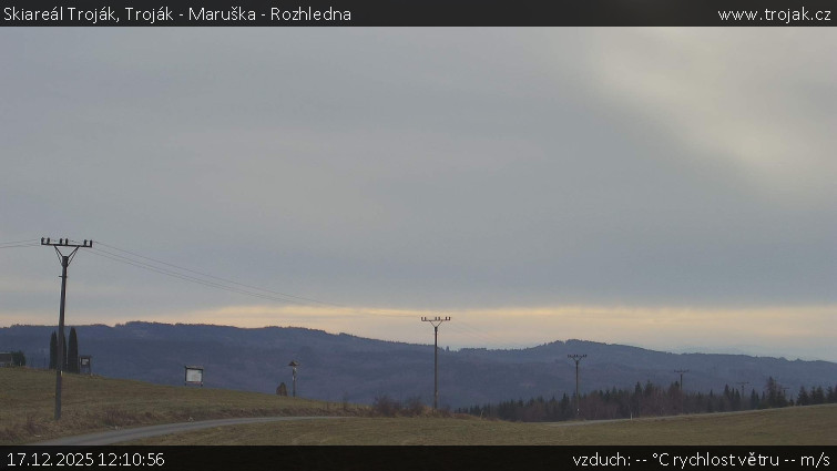 Skiareál Troják - Troják - Maruška - Rozhledna - 17.12.2025 v 12:10
