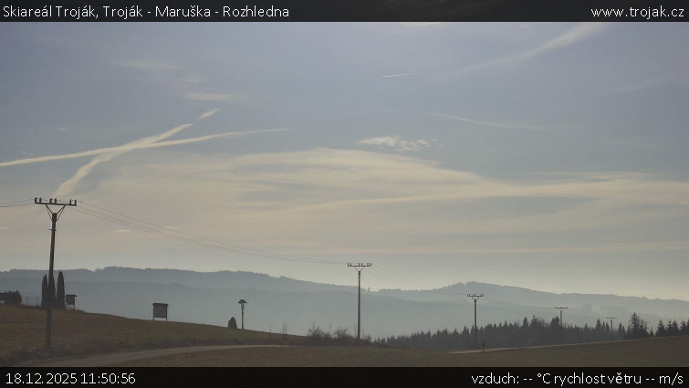 Skiareál Troják - Troják - Maruška - Rozhledna - 18.12.2025 v 11:50