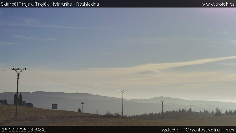 Skiareál Troják - Troják - Maruška - Rozhledna - 18.12.2025 v 13:34
