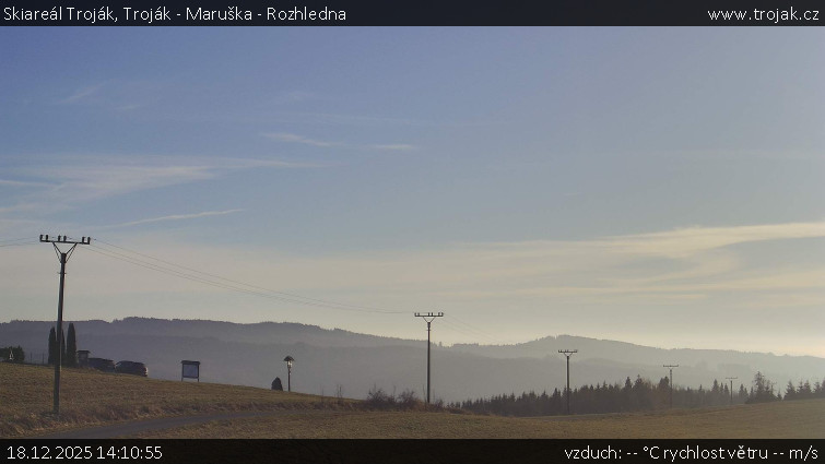 Skiareál Troják - Troják - Maruška - Rozhledna - 18.12.2025 v 14:10