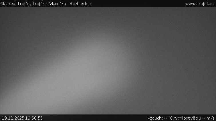 Skiareál Troják - Troják - Maruška - Rozhledna - 19.12.2025 v 19:50