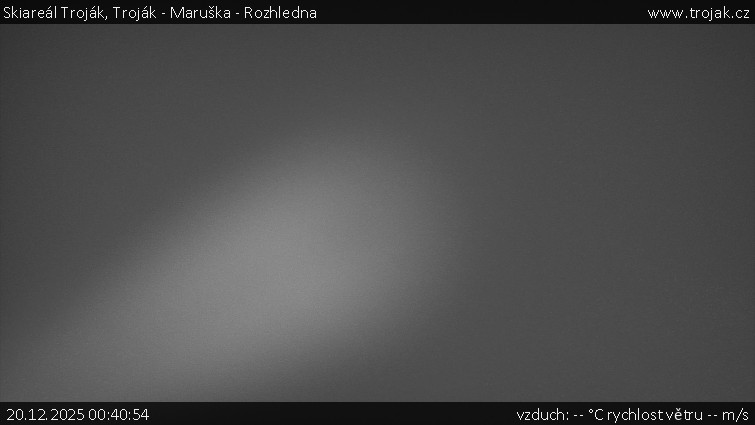 Skiareál Troják - Troják - Maruška - Rozhledna - 20.12.2025 v 00:40