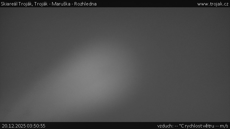 Skiareál Troják - Troják - Maruška - Rozhledna - 20.12.2025 v 03:50