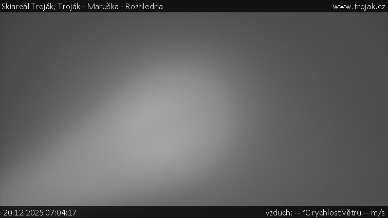 Skiareál Troják - Troják - Maruška - Rozhledna - 20.12.2025 v 07:04