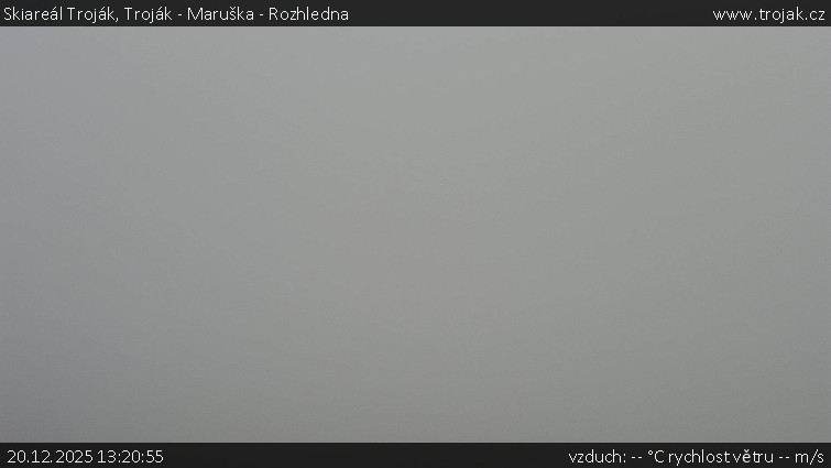 Skiareál Troják - Troják - Maruška - Rozhledna - 20.12.2025 v 13:20