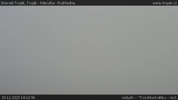 Skiareál Troják - Troják - Maruška - Rozhledna - 20.12.2025 v 14:10