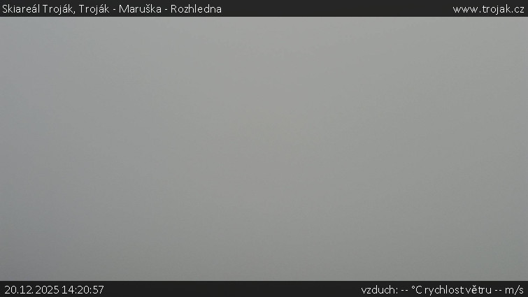 Skiareál Troják - Troják - Maruška - Rozhledna - 20.12.2025 v 14:20