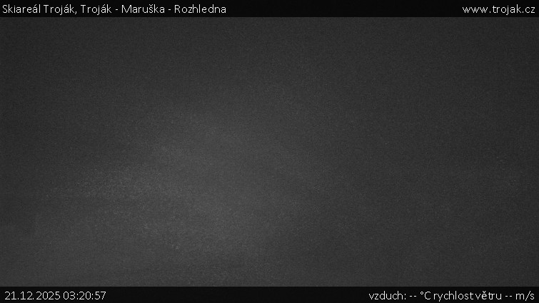 Skiareál Troják - Troják - Maruška - Rozhledna - 21.12.2025 v 03:20