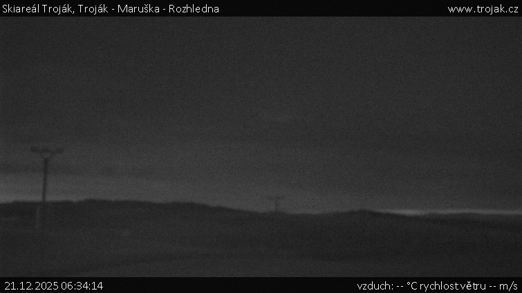 Skiareál Troják - Troják - Maruška - Rozhledna - 21.12.2025 v 06:34