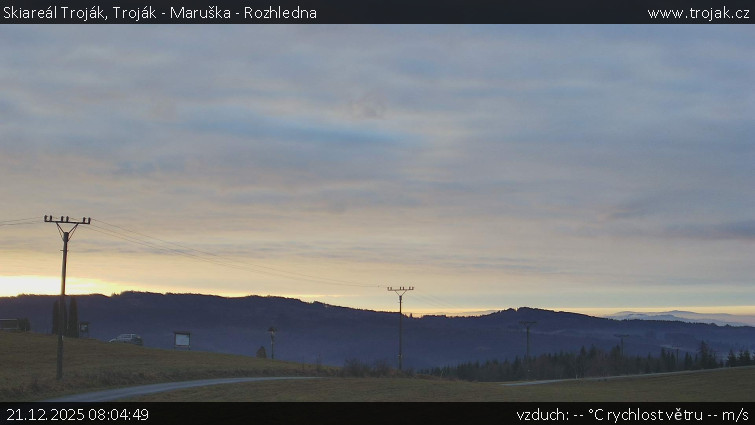 Skiareál Troják - Troják - Maruška - Rozhledna - 21.12.2025 v 08:04