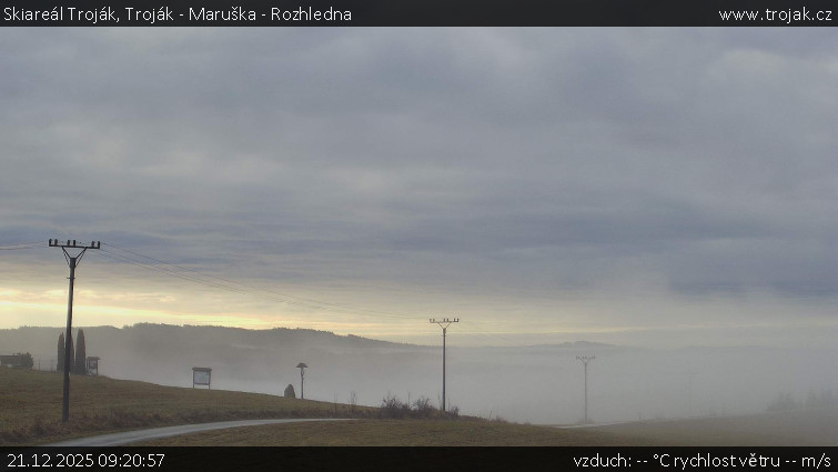 Skiareál Troják - Troják - Maruška - Rozhledna - 21.12.2025 v 09:20