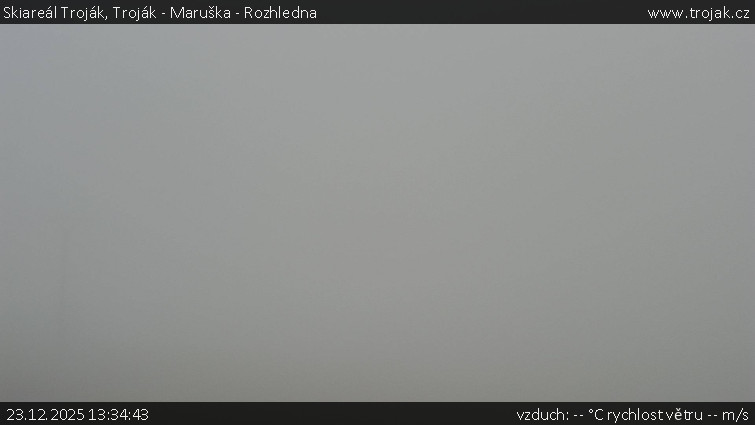 Skiareál Troják - Troják - Maruška - Rozhledna - 23.12.2025 v 13:34