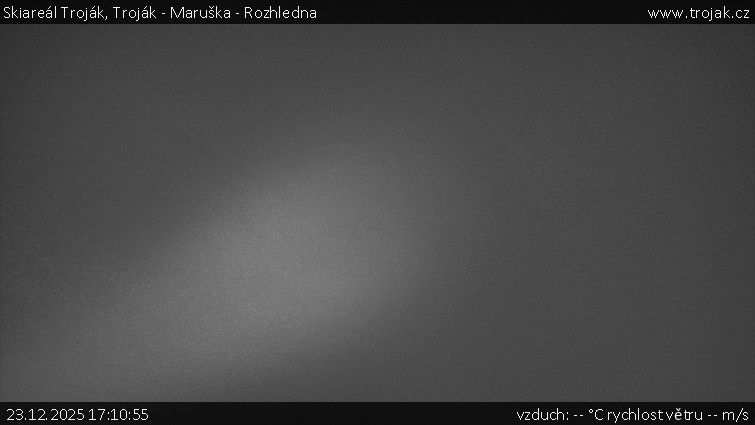 Skiareál Troják - Troják - Maruška - Rozhledna - 23.12.2025 v 17:10