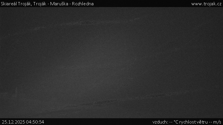 Skiareál Troják - Troják - Maruška - Rozhledna - 25.12.2025 v 04:50