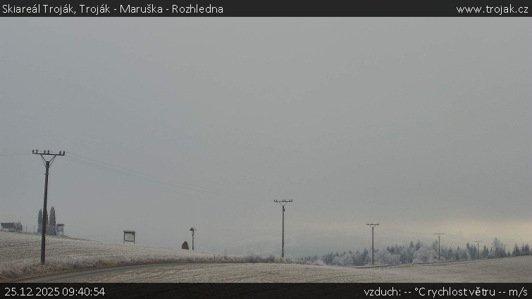 Skiareál Troják - Troják - Maruška - Rozhledna - 25.12.2025 v 09:40