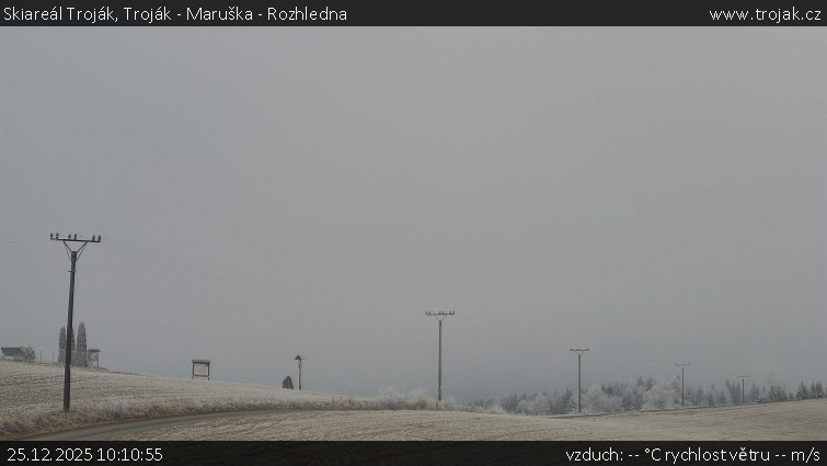 Skiareál Troják - Troják - Maruška - Rozhledna - 25.12.2025 v 10:10
