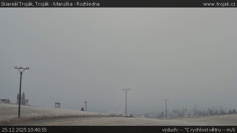 Skiareál Troják - Troják - Maruška - Rozhledna - 25.12.2025 v 10:40