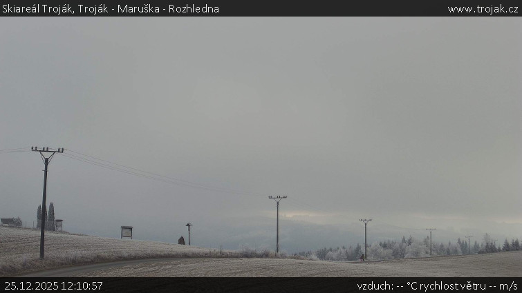 Skiareál Troják - Troják - Maruška - Rozhledna - 25.12.2025 v 12:10