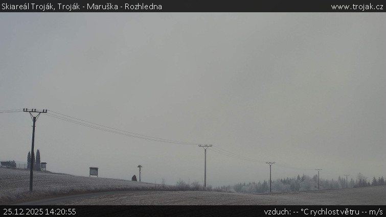 Skiareál Troják - Troják - Maruška - Rozhledna - 25.12.2025 v 14:20