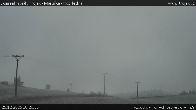 Skiareál Troják - Troják - Maruška - Rozhledna - 25.12.2025 v 16:20