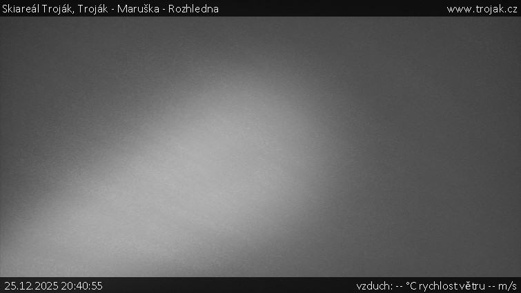 Skiareál Troják - Troják - Maruška - Rozhledna - 25.12.2025 v 20:40