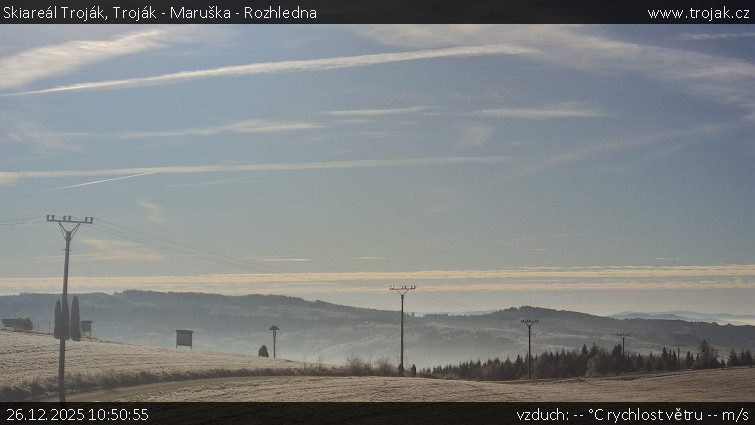 Skiareál Troják - Troják - Maruška - Rozhledna - 26.12.2025 v 10:50