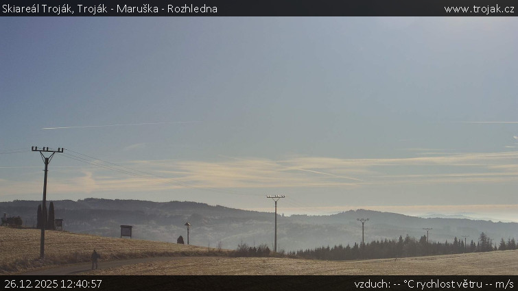 Skiareál Troják - Troják - Maruška - Rozhledna - 26.12.2025 v 12:40