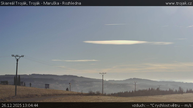 Skiareál Troják - Troják - Maruška - Rozhledna - 26.12.2025 v 13:04