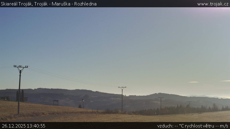 Skiareál Troják - Troják - Maruška - Rozhledna - 26.12.2025 v 13:40
