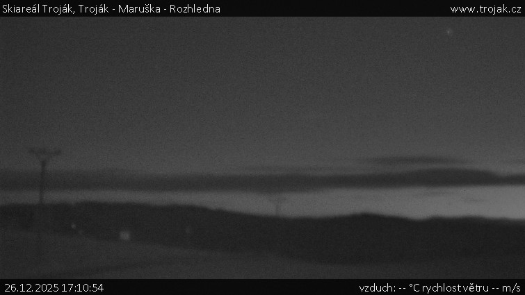 Skiareál Troják - Troják - Maruška - Rozhledna - 26.12.2025 v 17:10