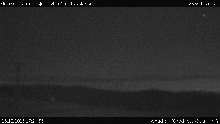 Skiareál Troják - Troják - Maruška - Rozhledna - 26.12.2025 v 17:20