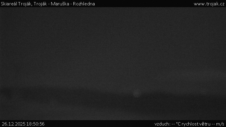 Skiareál Troják - Troják - Maruška - Rozhledna - 26.12.2025 v 18:50