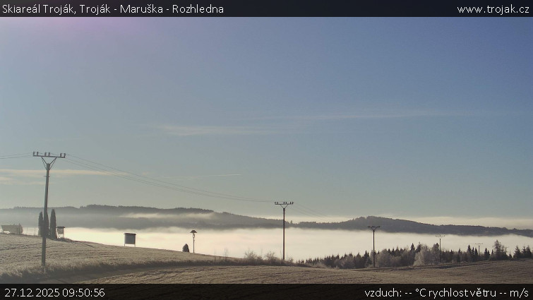 Skiareál Troják - Troják - Maruška - Rozhledna - 27.12.2025 v 09:50