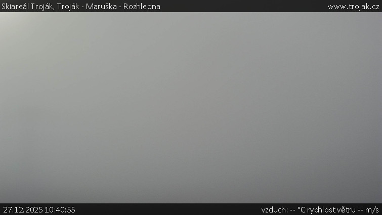 Skiareál Troják - Troják - Maruška - Rozhledna - 27.12.2025 v 10:40