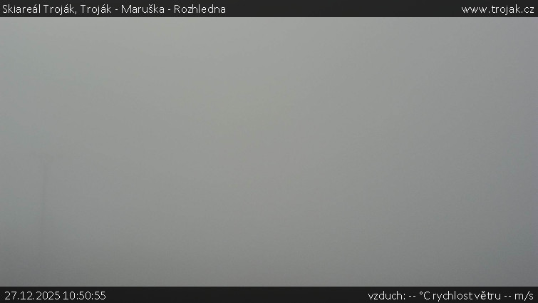 Skiareál Troják - Troják - Maruška - Rozhledna - 27.12.2025 v 10:50