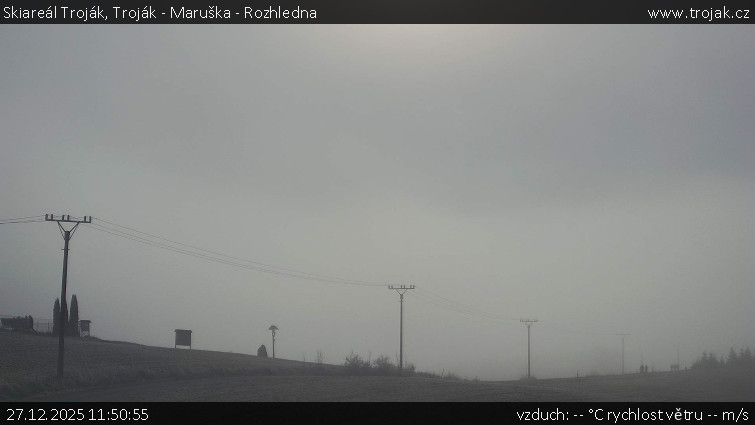 Skiareál Troják - Troják - Maruška - Rozhledna - 27.12.2025 v 11:50