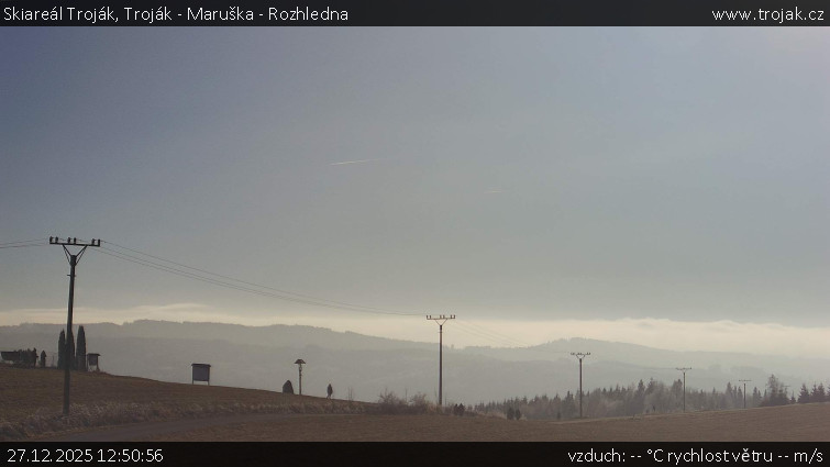 Skiareál Troják - Troják - Maruška - Rozhledna - 27.12.2025 v 12:50