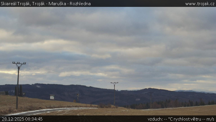 Skiareál Troják - Troják - Maruška - Rozhledna - 28.12.2025 v 08:34