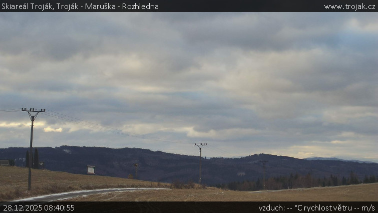 Skiareál Troják - Troják - Maruška - Rozhledna - 28.12.2025 v 08:40
