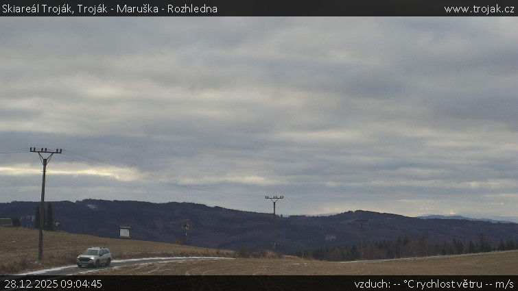 Skiareál Troják - Troják - Maruška - Rozhledna - 28.12.2025 v 09:04