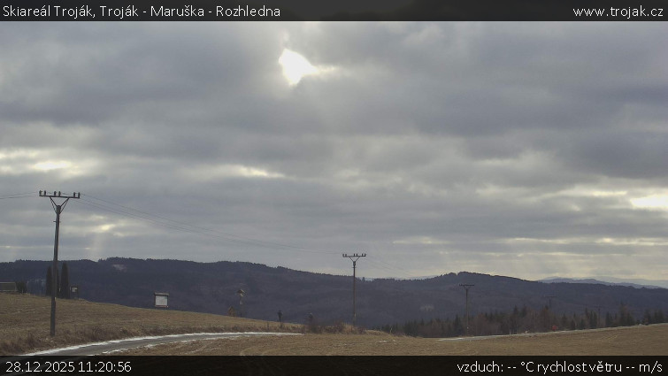 Skiareál Troják - Troják - Maruška - Rozhledna - 28.12.2025 v 11:20