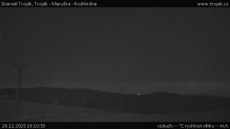 Skiareál Troják - Troják - Maruška - Rozhledna - 28.12.2025 v 18:10