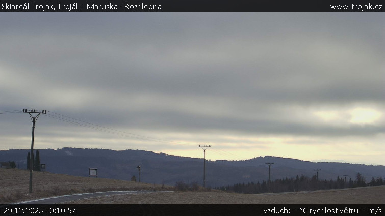 Skiareál Troják - Troják - Maruška - Rozhledna - 29.12.2025 v 10:10