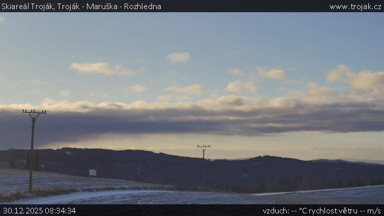 Skiareál Troják - Troják - Maruška - Rozhledna - 30.12.2025 v 08:34