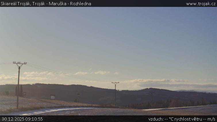Skiareál Troják - Troják - Maruška - Rozhledna - 30.12.2025 v 09:10